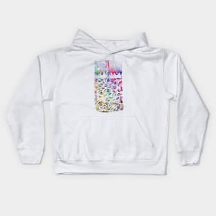 Vertical section of the skin Kids Hoodie